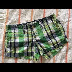 Aeropostale plaid shorts, sz 0